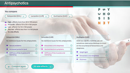 Antipsychotics tool PsychosisNet - banner