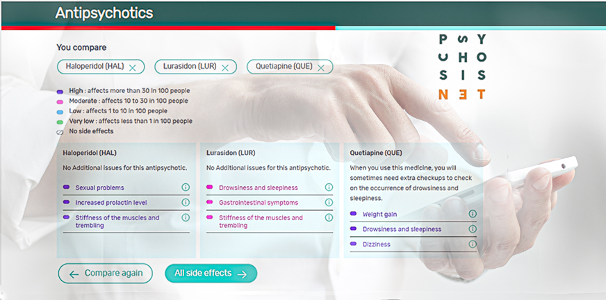 Antipsychotics tool PsychosisNet - banner